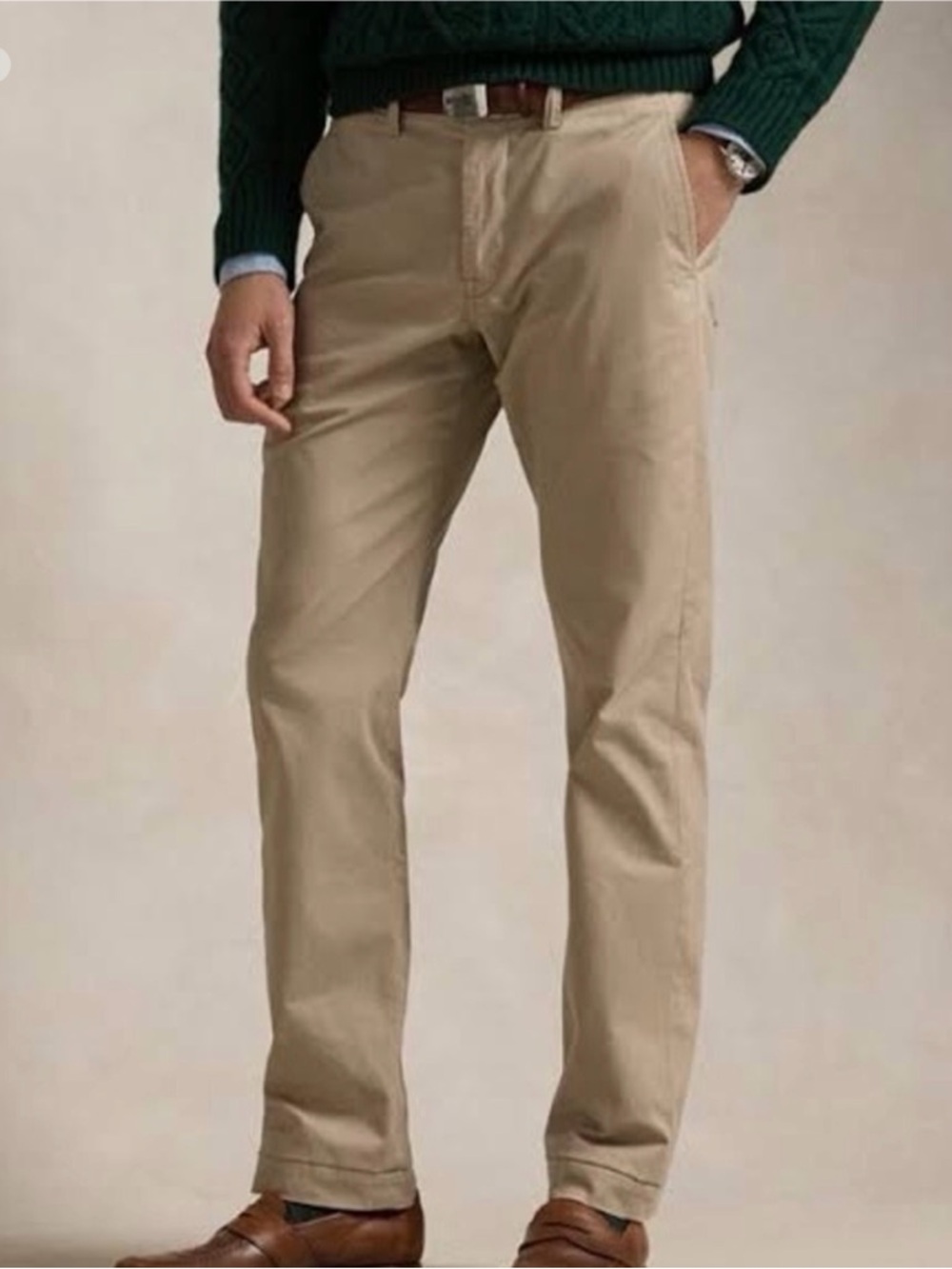 Polo by Ralph Lauren Men's Tan Classic fit Chinos 38x32